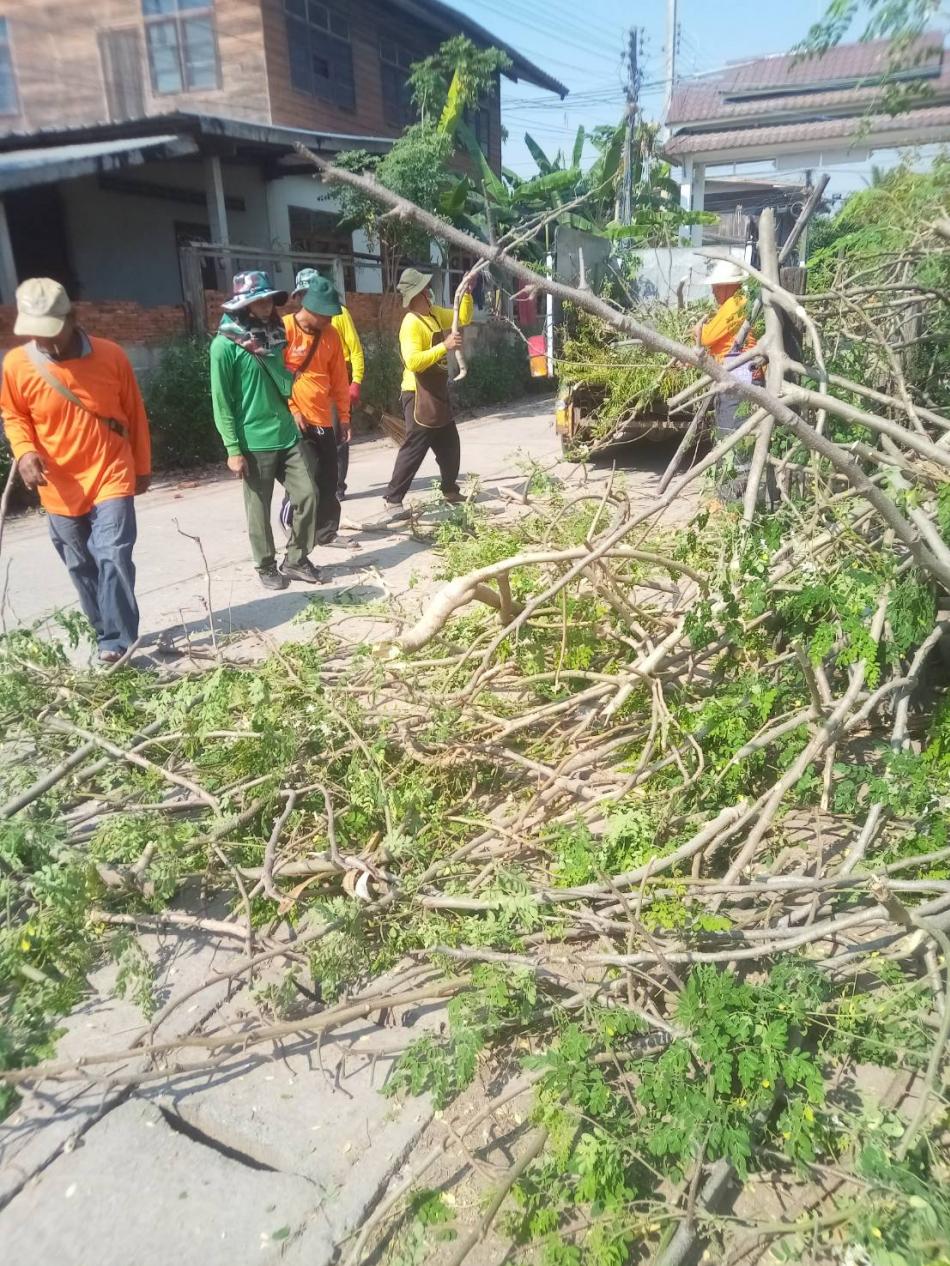 เทศบาลตำบลคำใหญ่จัดทำโครงการจิตอาสาพัฒนา"เราทำความดี ด้วยหัวใจ" ชุมชนคำเจริญ หมู่ที่ 2